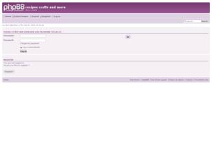 Free forum : recipes crafts and more
